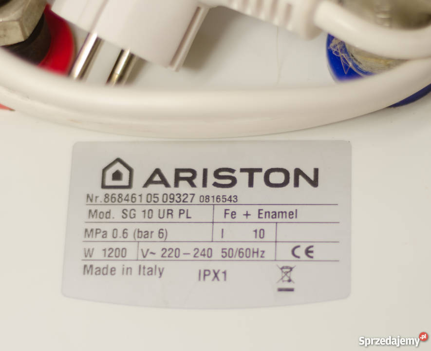 Pojemnościowy ogrzewacz wody 12kW Ariston SG 10 śląskie Częstochowa sprzedam