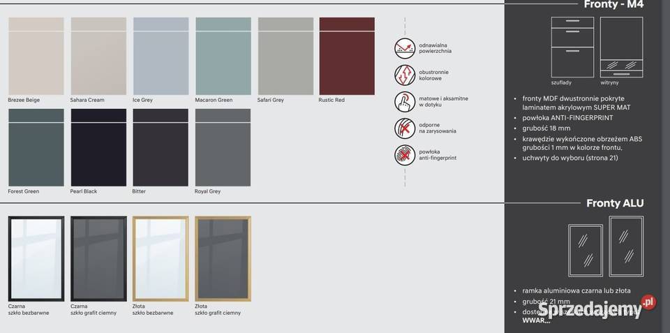 KUCHNIA CZARNY MAT Z DEKOREM DREWNA KUCHNIA mazowieckie Warszawa