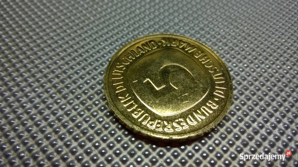 MONETA Niemcy 5 marek 2001 D złocona Warszawa