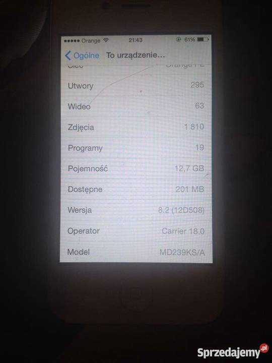 iPhone 4s 16Gb Biały E-mail Kraków