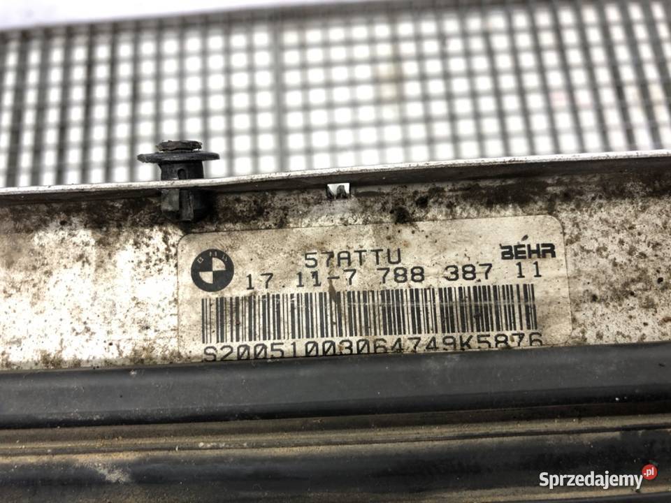 CHŁODNICA WODY BMW E53 30 218 7788387 0006 Układ chłodzenia