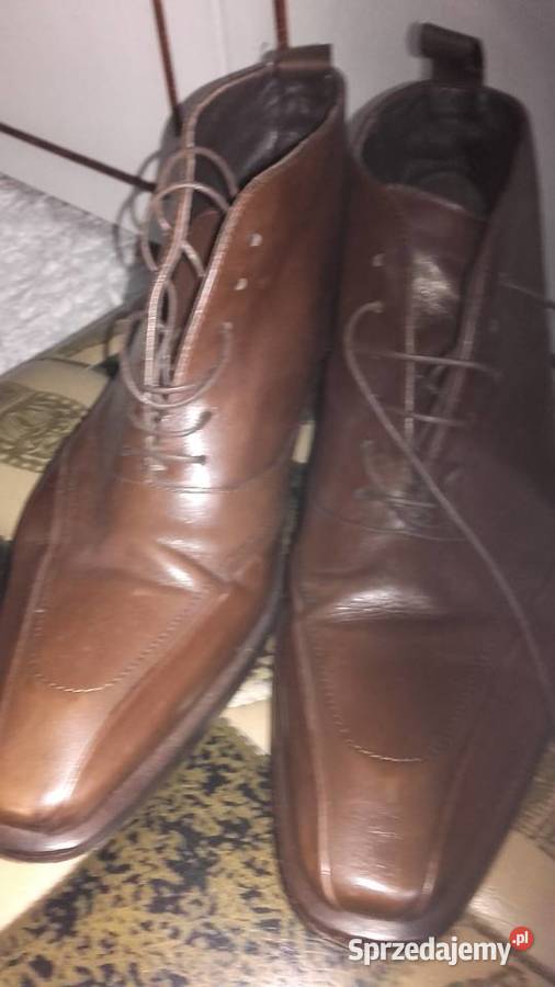 WŁOSKIEMARKOWE SKÓRZANEMĘSKIE BUTY HUGO BOSS r Piła