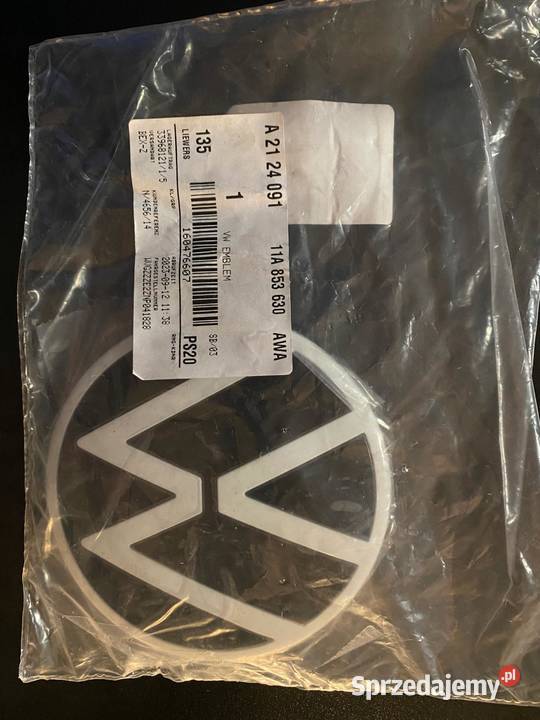 EMBLEMAT ZNACZEK VW KLAPY TYŁ iD4 iD5 NOWY ORYG