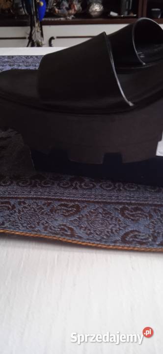 MARKOWE LETNIE SKÓRZANE NA PLATFORMIE 25cm wielkopolskie