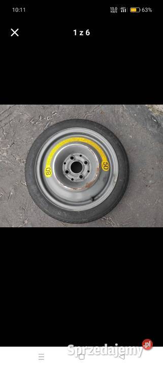 Koło dojazdowe 4x100 opel corsa astra VW polo Łódź sprzedam