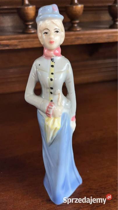 Figurka Pani z gąską i dama z parasolką Bez Porcelana i szkło Gdańsk