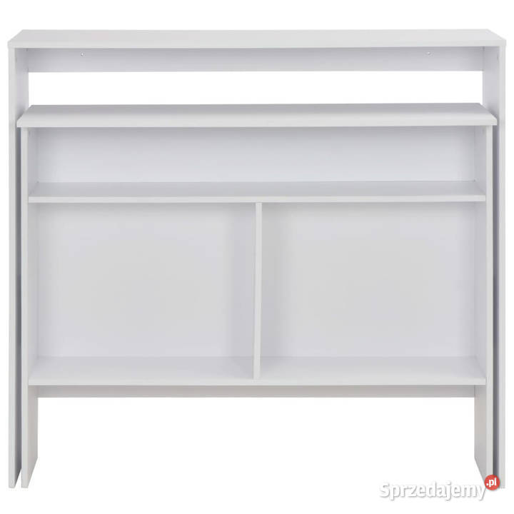 Stół barowy z 2 blatami biały 130 x 40 x 120 mazowieckie Warszawa