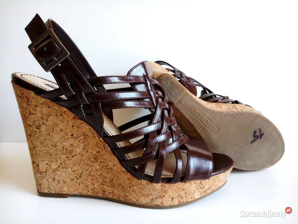6361 NINE WEST plecione korek koturn 41 Kędzierzyn-Koźle
