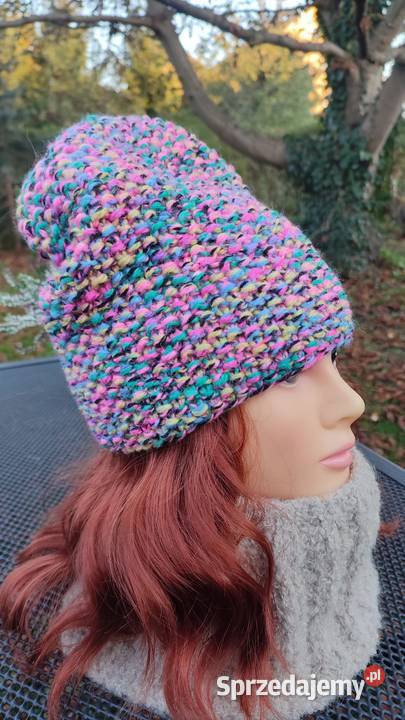 Czapki multikolor handmade małopolskie Kraków