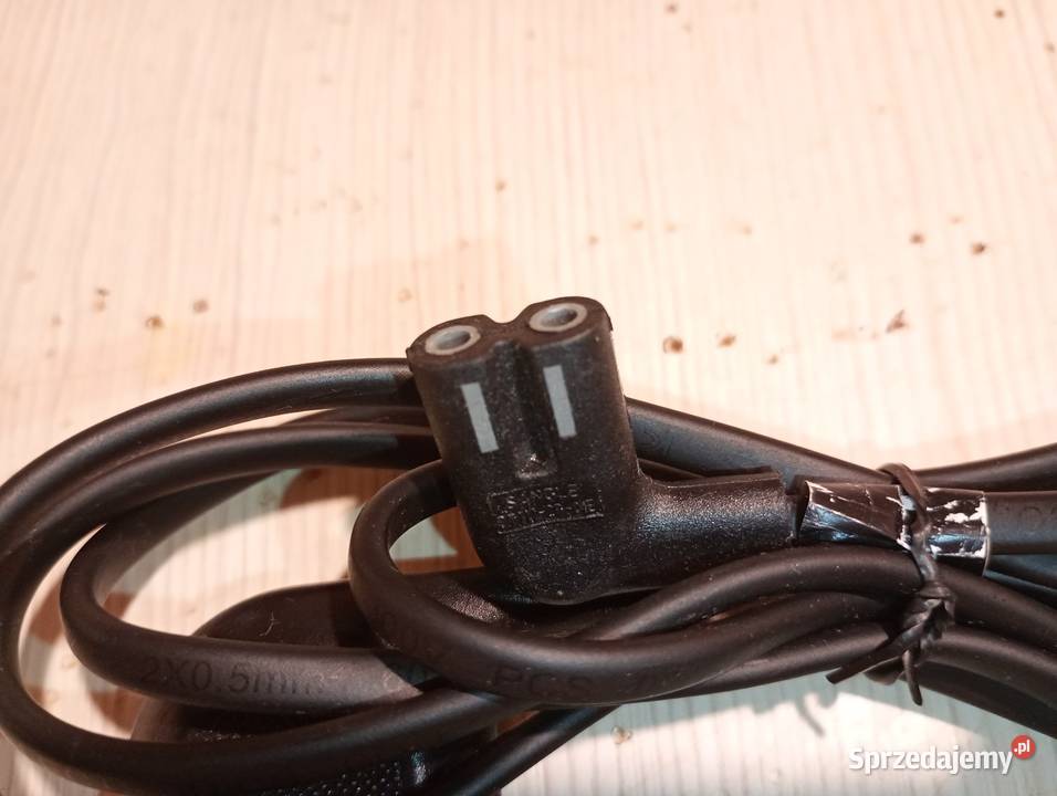 przewód kabel zasilający 220240V 155 nowy czarny Szczecin sprzedam