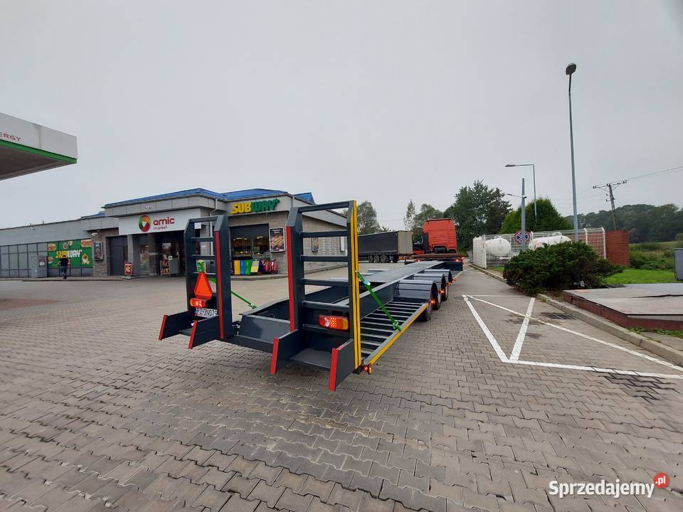 przyczepa do przewozu maszyn leśnych forwarder Stęszew