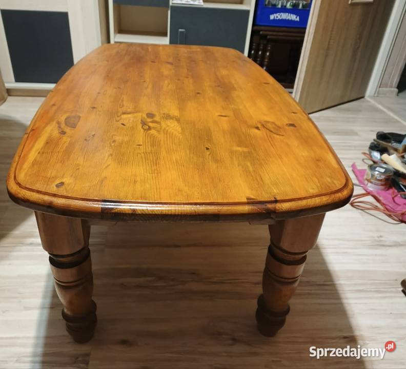 Ława drewniana toczone nogi Turek