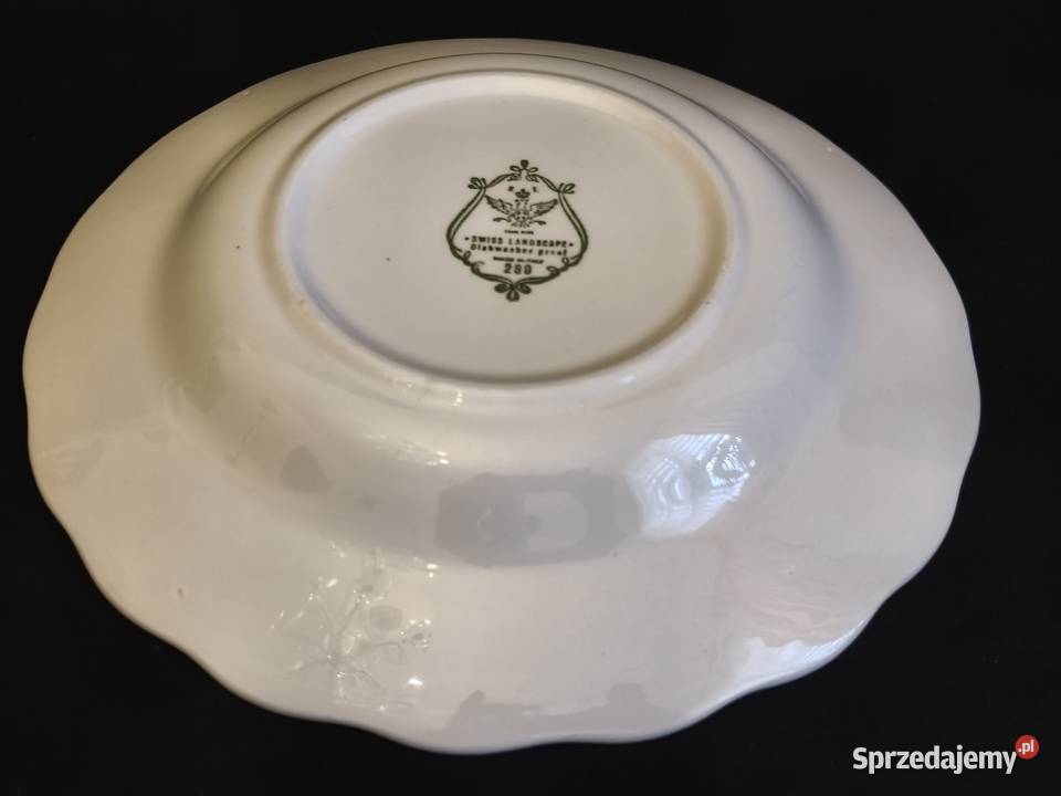 Talerz głęboki włoski Swiss Landscape lubelskie Chełm