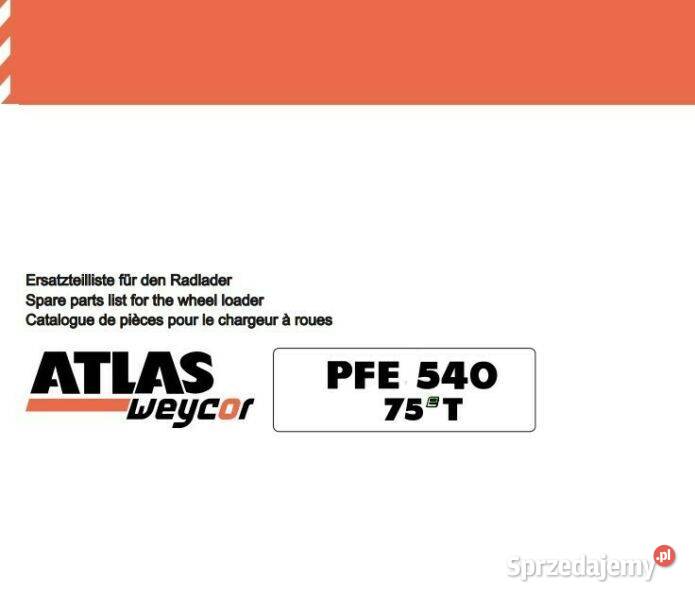 ATLAS AR 75 eT katalog części naprawa wysyłka Pozostałe Kielce