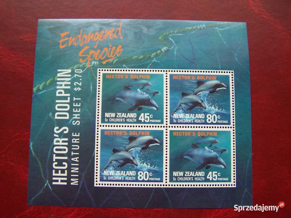 Nowa Zelandia 1991 MNH Mi 119596 Fauna Ssaki Tychy