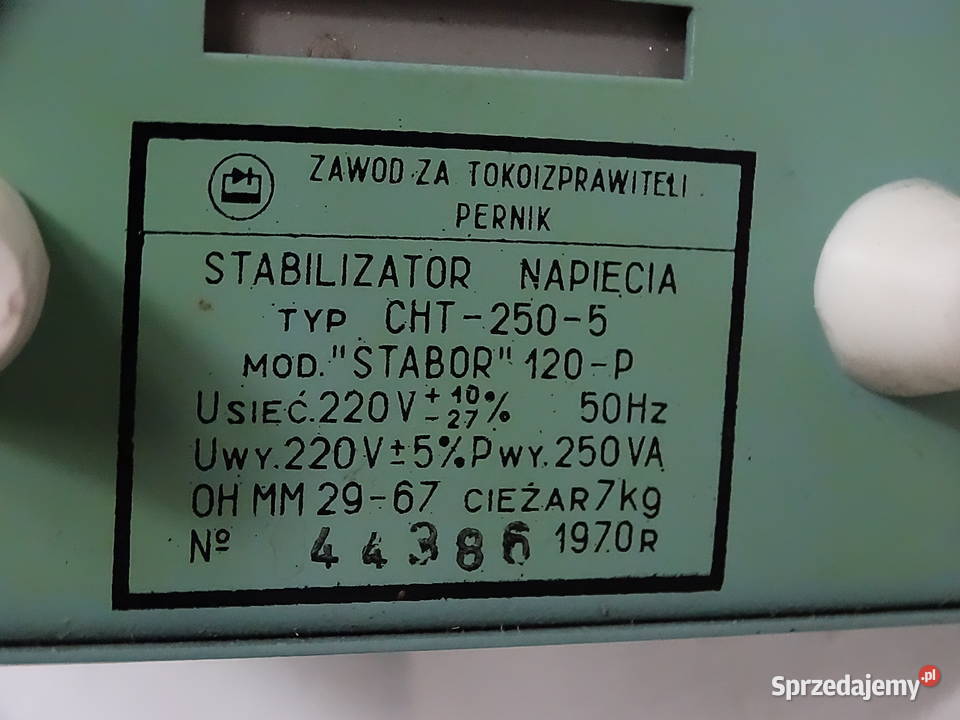 Kultowy Stabilizator Napięcia STABOR 120P Biłgoraj