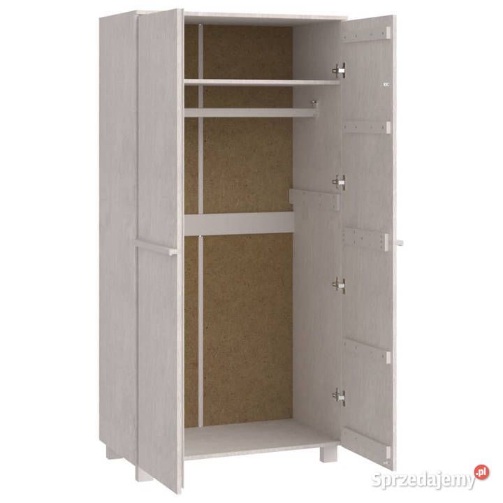Szafa HAMAR biała 89x50x180 lite drewno sosnowe Warszawa
