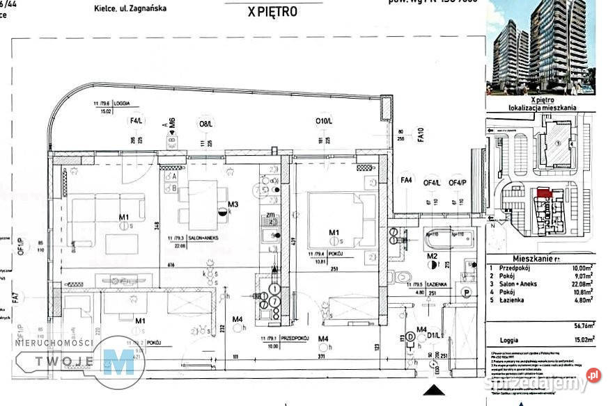 Mieszkanie Kielce 5676m2