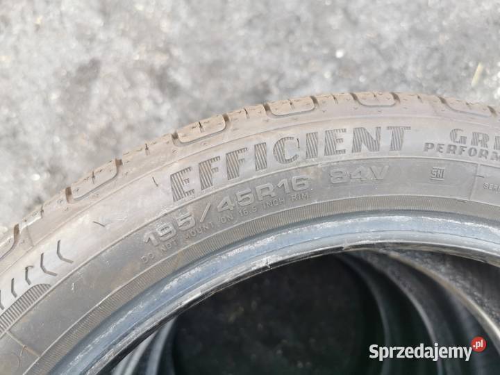 Nowe Opony letnie 195 45 16 Goodyear Efficient Łęknica sprzedam