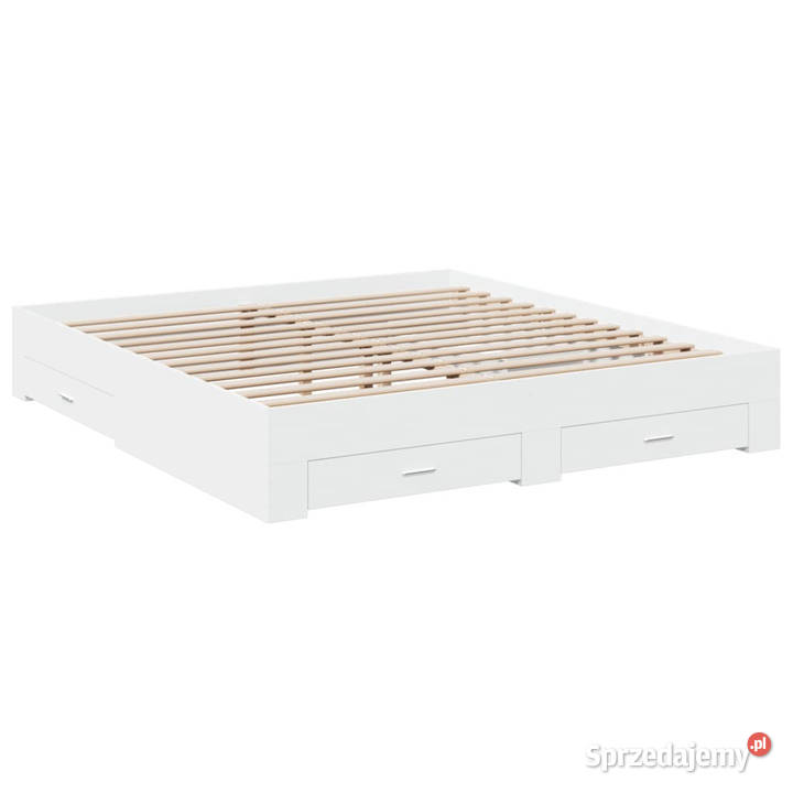 Rama łóżka z szufladami biała 200x200 WM3280356 32cm mazowieckie