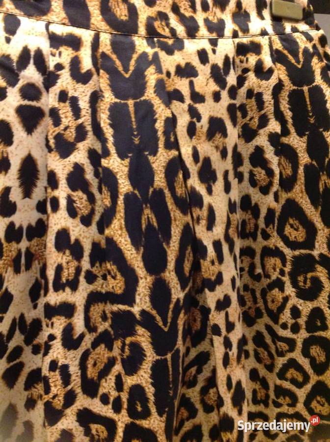 Spódnica Damska SM Panterka Zwierzęcy Print brązowy/beżowy Nowa Sól
