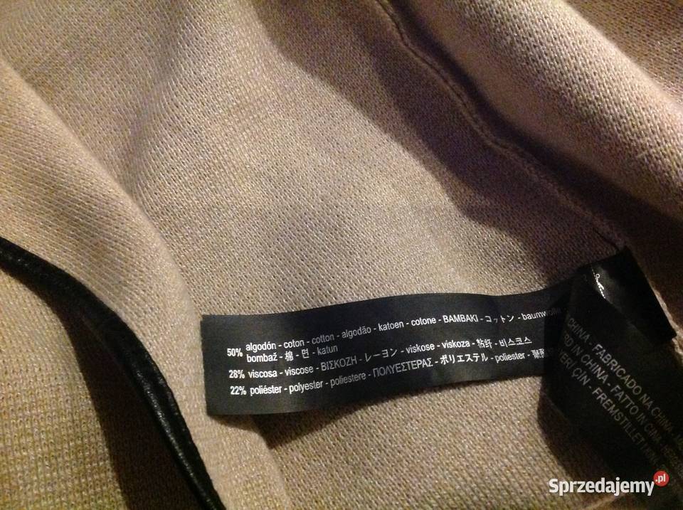 Długi Ciepły Sweter Kardigan Damski ZARA Knit S lubuskie Nowa Sól