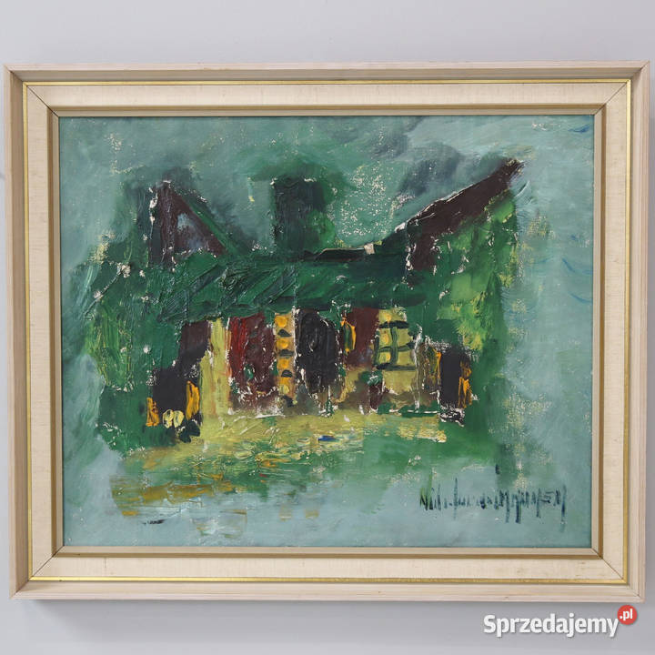 ARTexpert Obraz olejny na płótnie unikalne Dobrzany