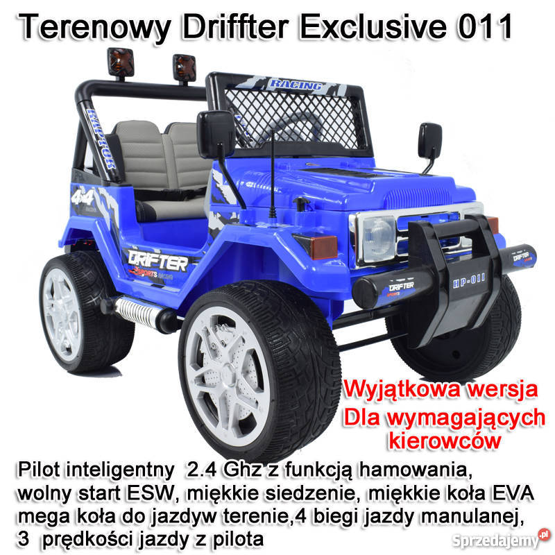 MEGA JEEP DRIFFTER EXCLUSIVE 2 DZIECI WOLNY kujawsko-pomorskie Toruń sprzedam