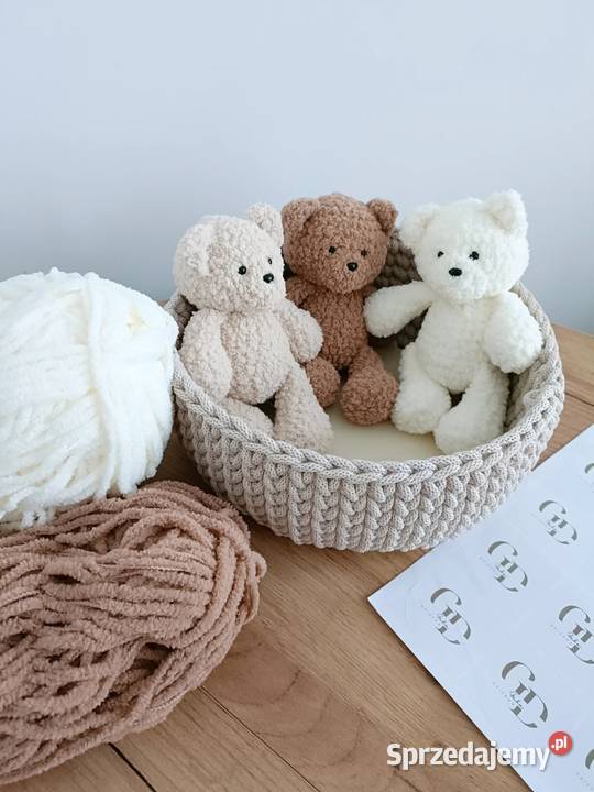 Maskotka miś handmade szydełko