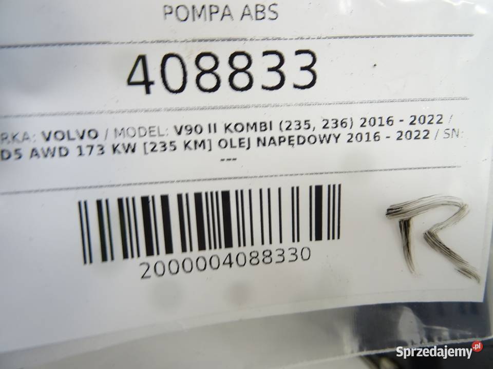 POMPA ABS VOLVO V90 II 31680101 20 235