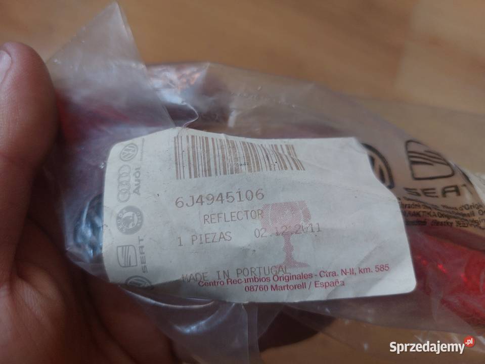 Odbłyśnik Odblask zderzaka tylnego OE Seat Ibiza osobowe Gliwice