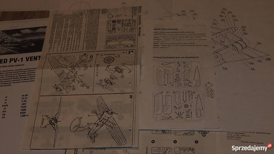 Modele plastikowe samolotów instrukcje do śląskie