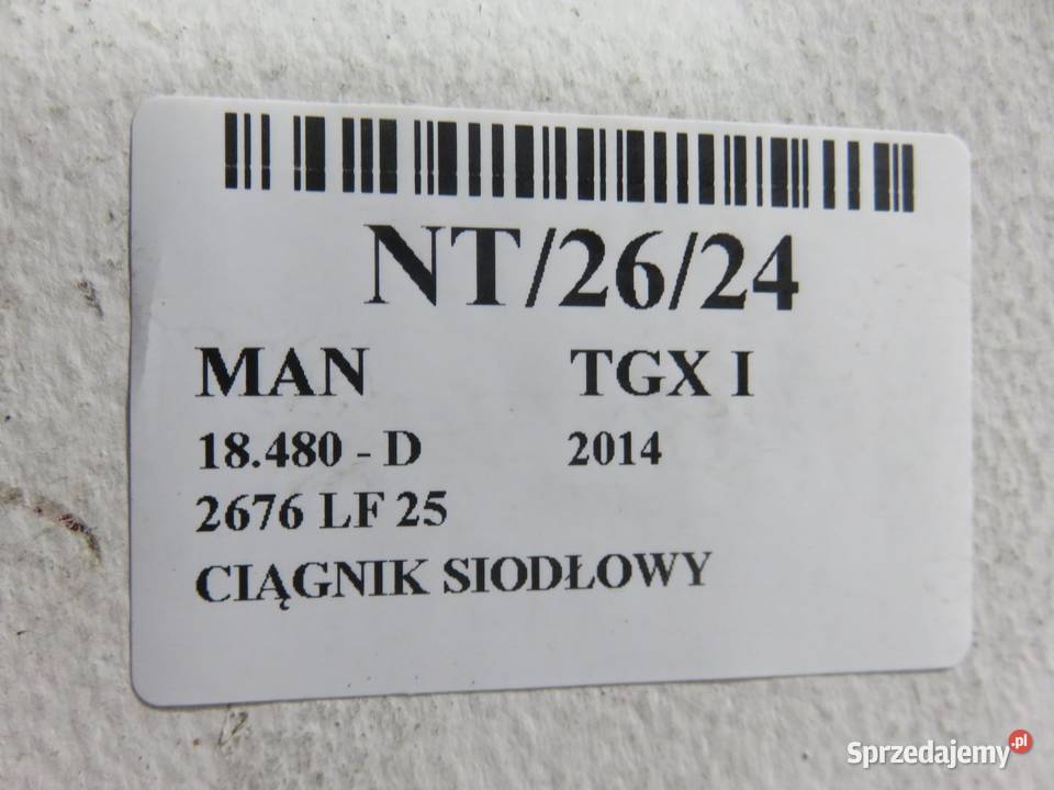 ZACISK PRAWY PRZÓD MAN TGX I 18480 EURO 6