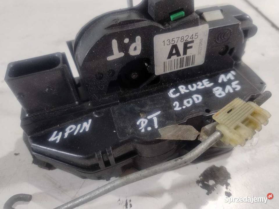 ZAMEK DRZWI PRAWY TYŁ 4 PIN CHEVROLET CRUZE