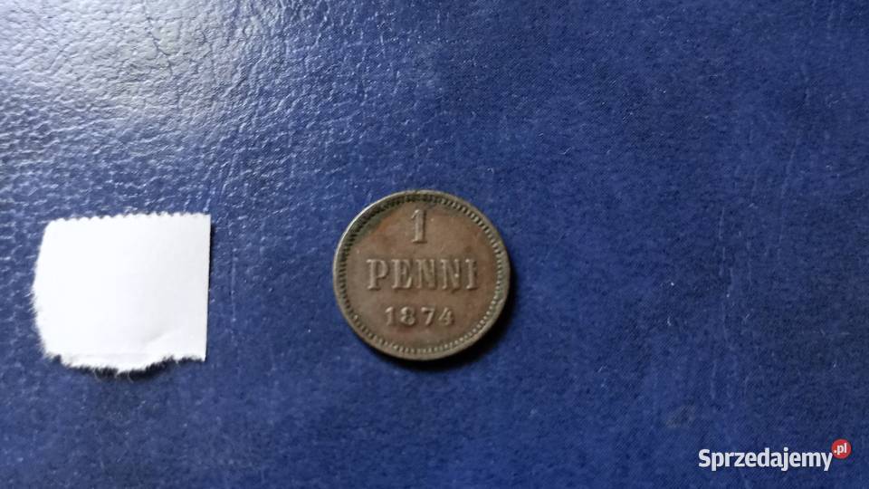 Stare monety 1 penni 1874 Finlandia