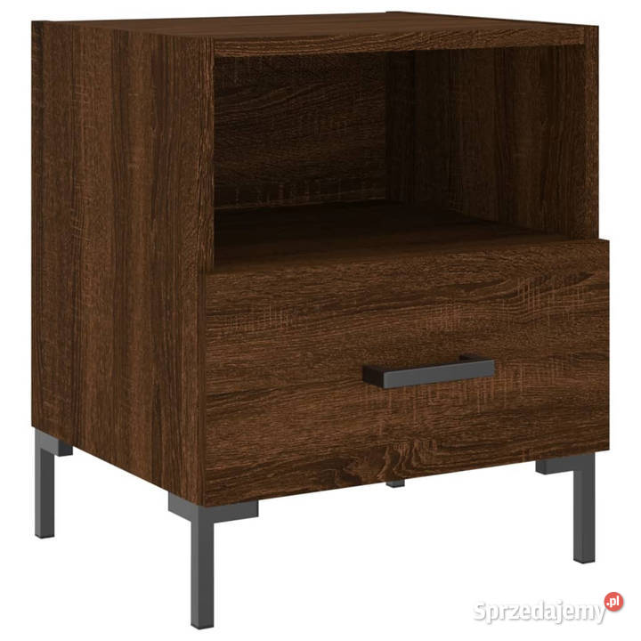 Szafki nocne 2 brązowy dąb 40x35x475 WM827451 Warszawa