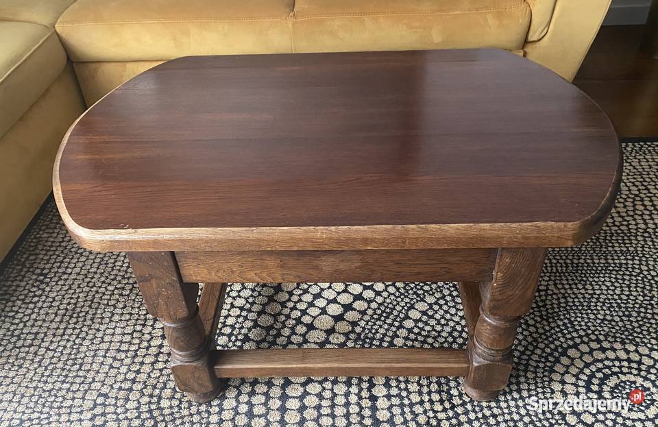 Dębowy stolik kawowy Stołki i taborety Warszawa