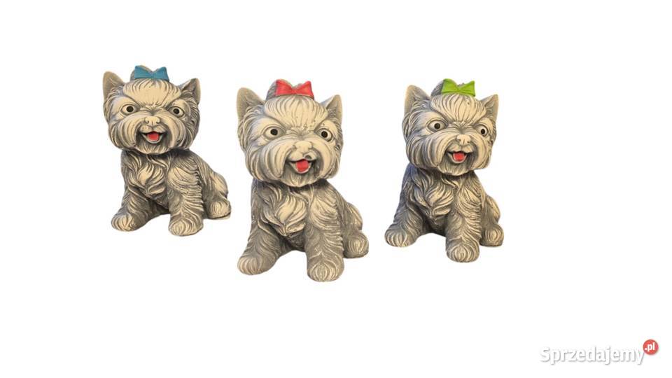 Piesek z gipsu odlew psa York Dom i Ogród Poznań