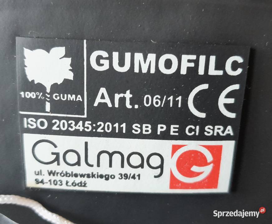 Buty gumowofilcowe bezpieczne z podnoskiem Warszawa
