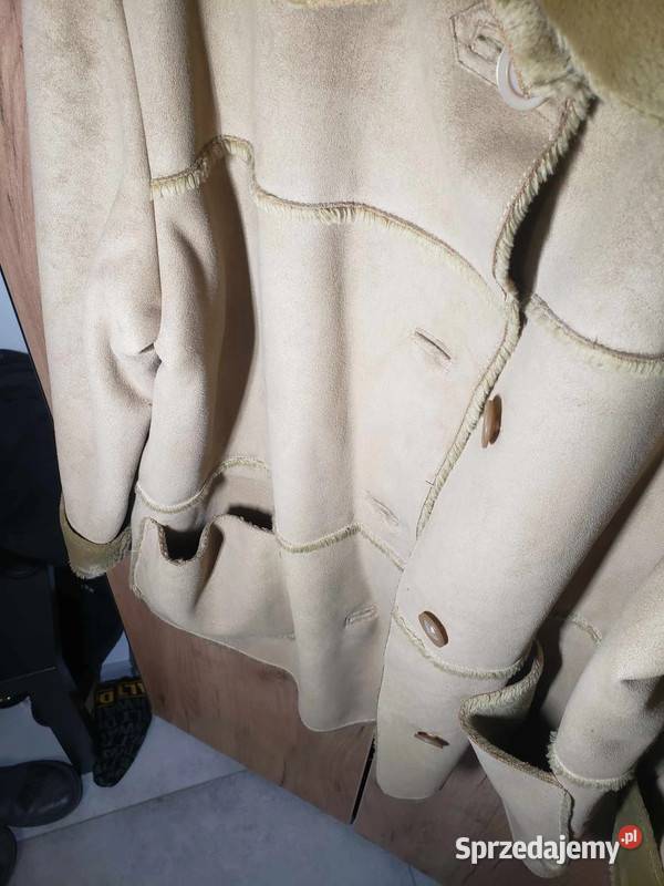 Vintage Kożuch Płaszcz Ocieplany Gina Laura Stan Dzierżoniów sprzedam