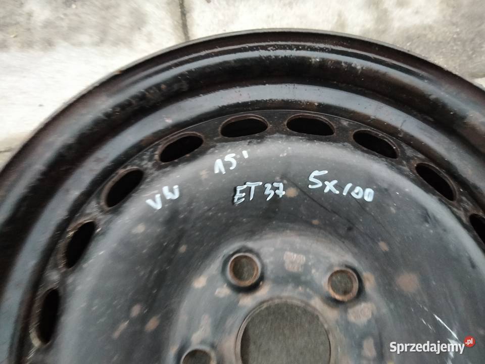Felga stalowa na sztuki 15 5x100 VW SKODA SEAT Dęblin