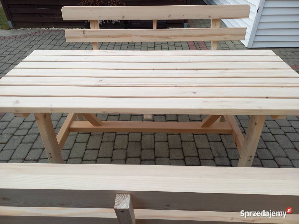 Meble ogrodowe komplet 180 stół ławki podkarpackie