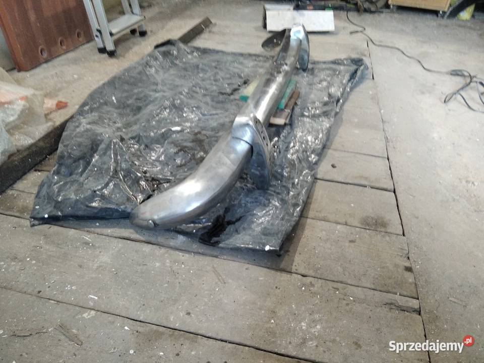Zderzak fiat 125 chrom z kłami tył Świdnica