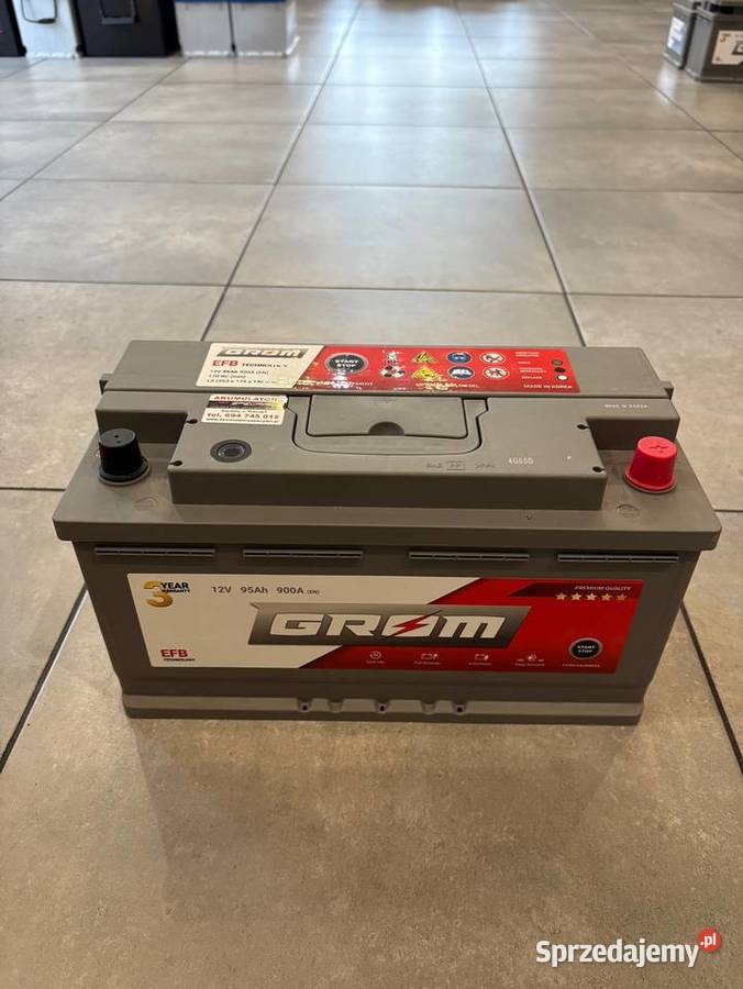 Akumulator Grom Efb Startstop 95Ah 950A Prawy Augustów