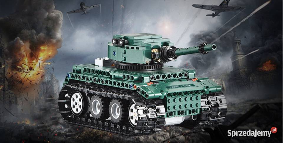 STEROWANY CZOŁG na pilot klocki do składania Samochody i pojazdy pomorskie Gdańsk