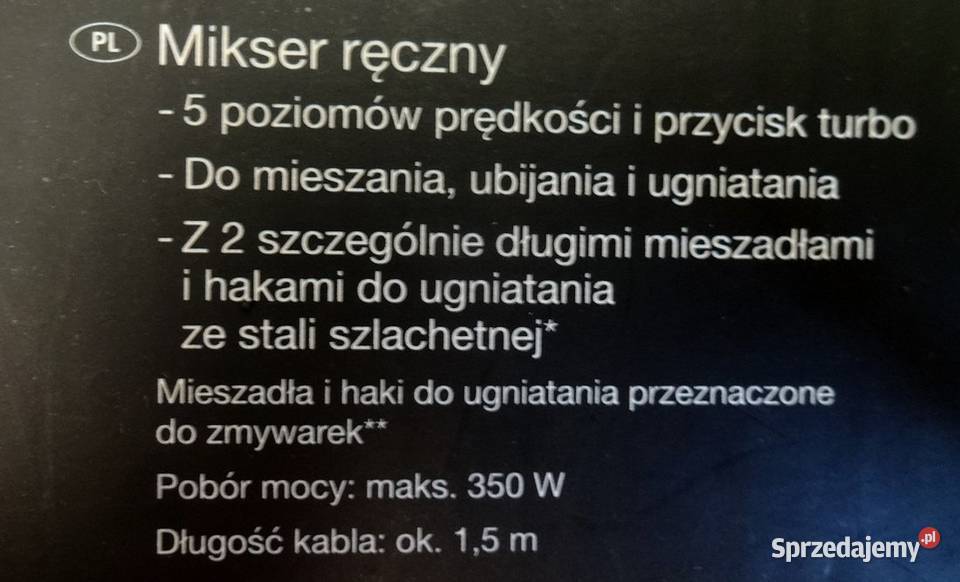 Mikser ręczny Silver Crest SHDM 350 A1 KAT