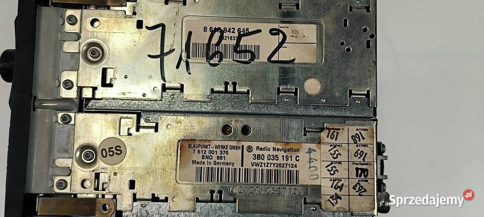 RADIO VOLKSWAGEN PASSAT B5 LIFT osobowe kujawsko-pomorskie Lipno