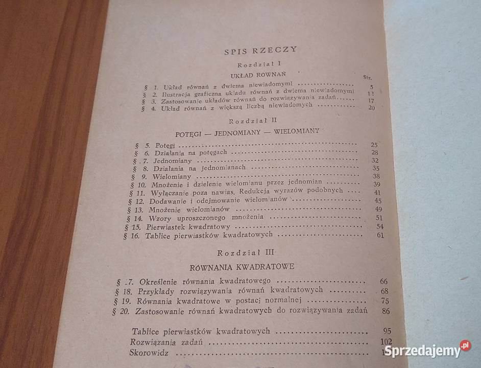 Algebra podręcznik kl VIII szkoły podstawowej Gdańsk sprzedam