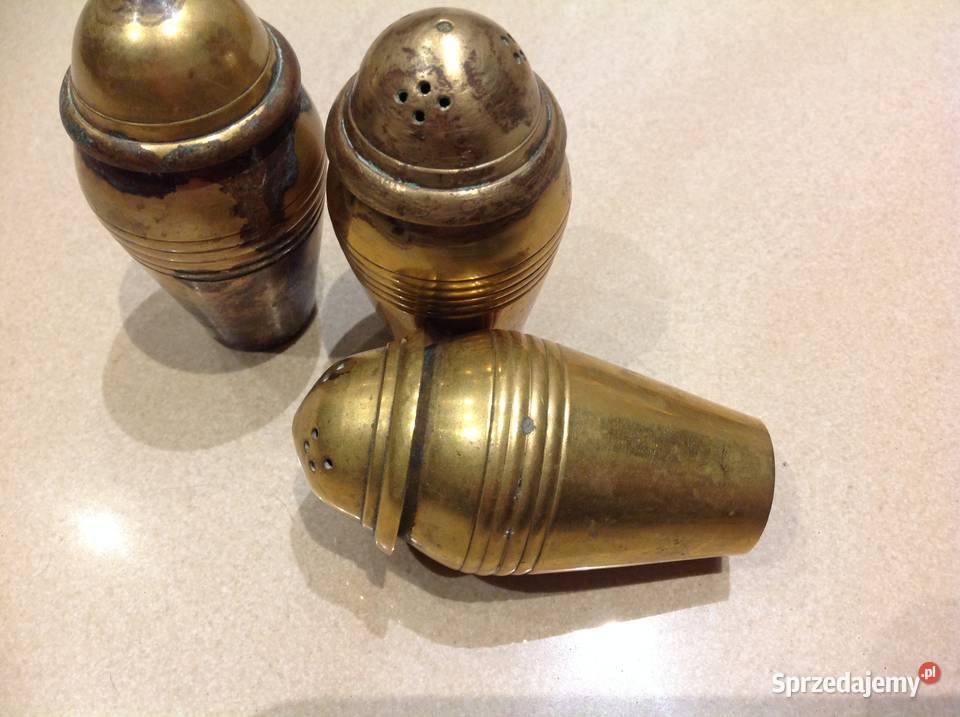 Stare Solniczki Pieprzniczki Mosiężne 3