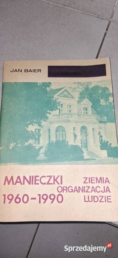 Manieczki 1990 Unikatowa broszura historyczna z wielkopolskie Leszno